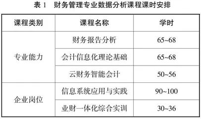 大数据背景下财务管理专业学生数据分析能力培养策略