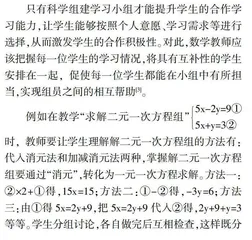 浅谈初中数学小组合作学习的有效性与应注意的问题