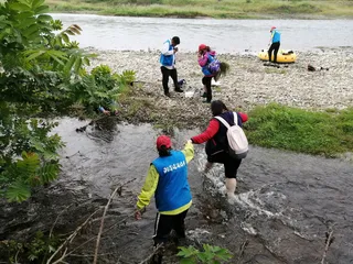 湖南湘潭、湘乡志愿者开展巡护、拆网活动2