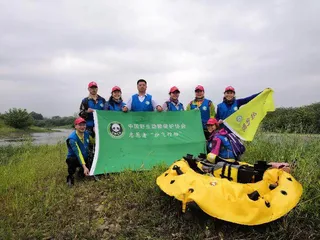 湖南湘潭、湘乡志愿者开展巡护、拆网活动3