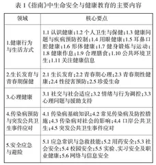 义务教育化学教材生命安全与健康教育研究