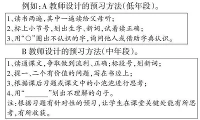 课前预习策略的探讨