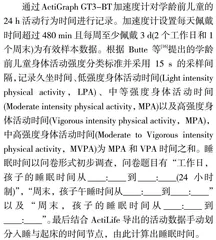 24小时活动行为对学龄前儿童执行功能影响的成分等时替代效益研究