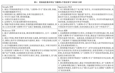“互联网+”背景下民族地区高中学生个性化学习策略研究