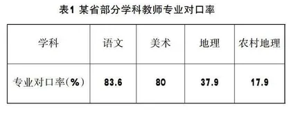 县中提升计划驱动下的地理教师队伍建设