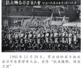 单独击落3架敌机的志愿军战士贾汝功