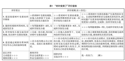 低年级长周期观察活动中如何运用表现性评价考察学生的科学素养