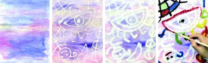 缤纷撒盐画