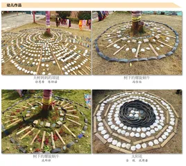 中班户外美术活动:童话镇的故事2