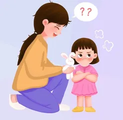 当孩子发脾气时
