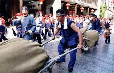 台儿庄古城活着的古运河