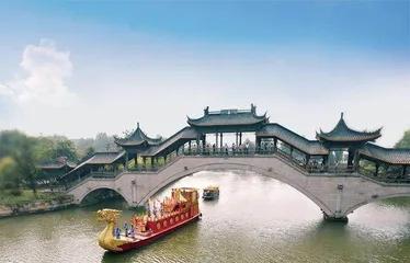 台儿庄古城活着的古运河