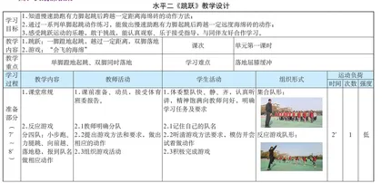 水平二《跳跃》教学设计