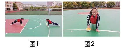 巧用旱地冰壶发展学生核心力量