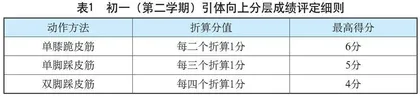 初中体育引体向上“四式联动”评价的实践与研究