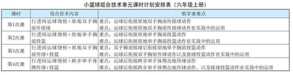 水平三（六年级）基于智慧体育的小篮球传、运、投组合技术教学设计