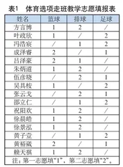 “教会、勤练、常赛”视角下初中体育选项走班教学的实施与研究