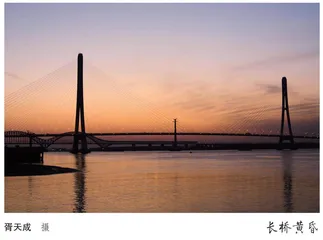 长桥黄昏 
