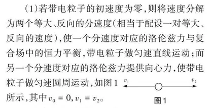 巧用配速法解复合场问题 