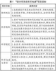 基于核心素养的初中物理项目化教学设计