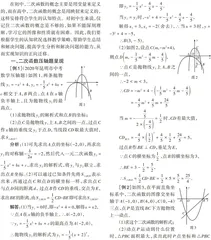 二次函数常见中考题型及解题策略研究
