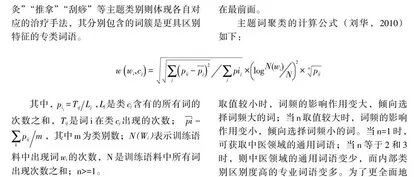 基于语料库的中医汉语主题词表构建
