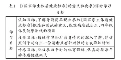 体育教学中导学单设计应用初探