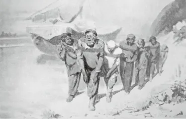 《伏尔加河的纤夫》:“巡回展览画派”的著名绘画1