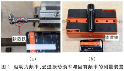 利用手机磁传感器和荧光留痕技术制作受迫振动、共振定量探究仪