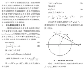 等动能圆法探讨一维弹性碰撞的能量传递