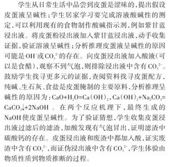 指向学科核心素养发展的初中化学实验教学探究