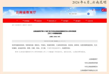 云南各校每年至少组织一次科技节