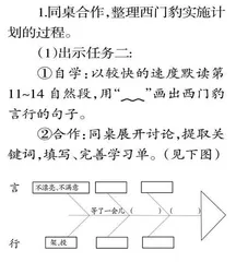 任务驱动 关注言行 练习复述 
