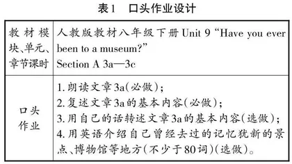 “双减”政策下初中英语课时作业目标导向差异性设计
