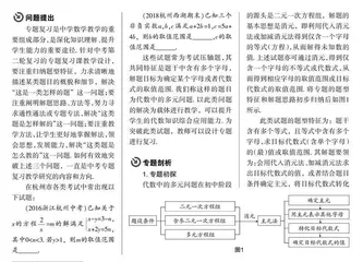 精构框图析题型,提升专题复习效率
