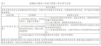 大概念视域的单元教学探究