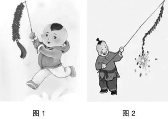 《春节童谣》插图细部商榷