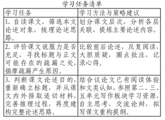 批判重构议论文本践行读写一体教学