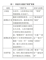 情境任务下真实写作试题设计与教学评实施