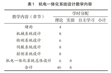 “机电一体化系统设计”教学方法改革探索