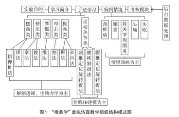 “推拿学”虚拟仿真网络教学平台的构建与实践