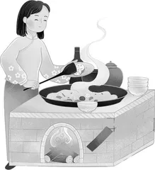 井灶有遗处，桑竹残朽株