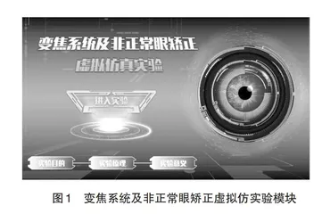变焦系统及非正常眼矫正虚拟仿真实验教学探析