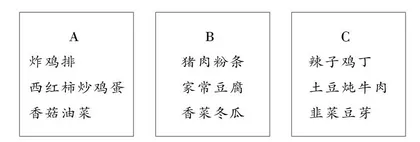合理搭配午餐 提高数据意识