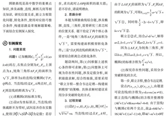 引例分析突破，解法反思整合