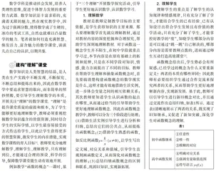 谈如何建构焕发生命活力的高质数学课堂
