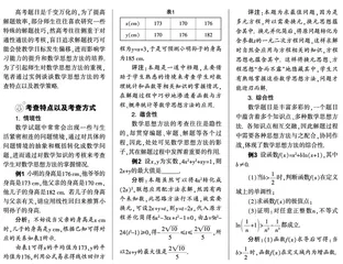 数学思想方法指导学生高效学习