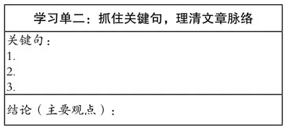 抓住关键语句,整体推进单元教学1