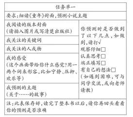 整本书阅读全过程教学的“三单”推进策略