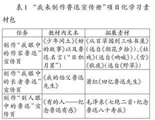 走近鲁迅：六年级上册第八单元项目化学习设计与实施